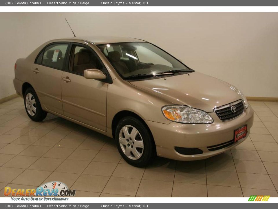 2007 Toyota Corolla LE Desert Sand Mica / Beige Photo #1