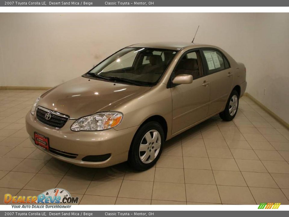 2007 Toyota Corolla LE Desert Sand Mica / Beige Photo #3