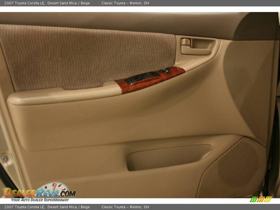 2007 Toyota Corolla LE Desert Sand Mica / Beige Photo #8