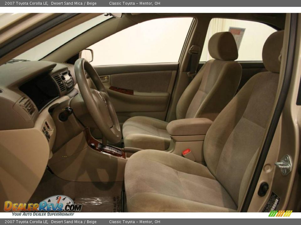 2007 Toyota Corolla LE Desert Sand Mica / Beige Photo #9