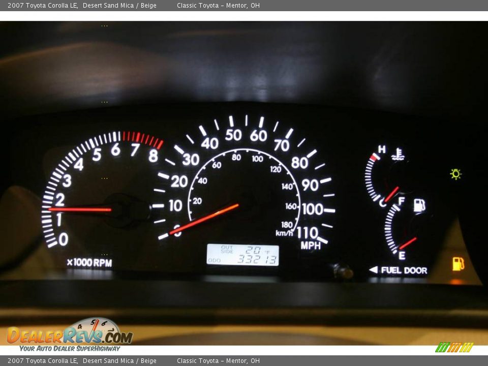2007 Toyota Corolla LE Desert Sand Mica / Beige Photo #11