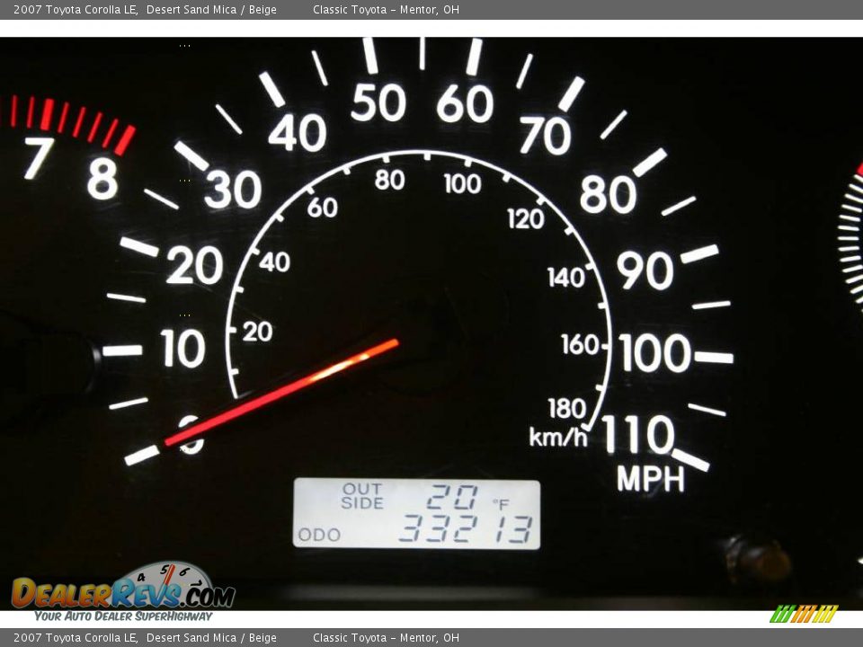 2007 Toyota Corolla LE Desert Sand Mica / Beige Photo #12