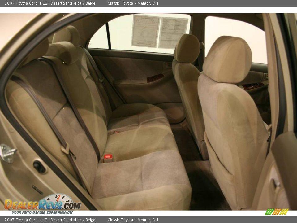2007 Toyota Corolla LE Desert Sand Mica / Beige Photo #16