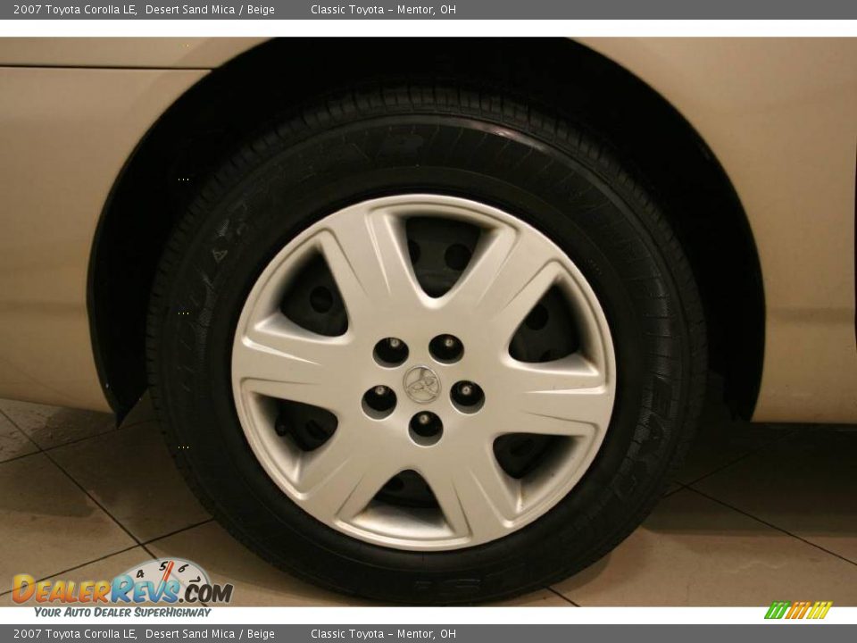 2007 Toyota Corolla LE Desert Sand Mica / Beige Photo #20