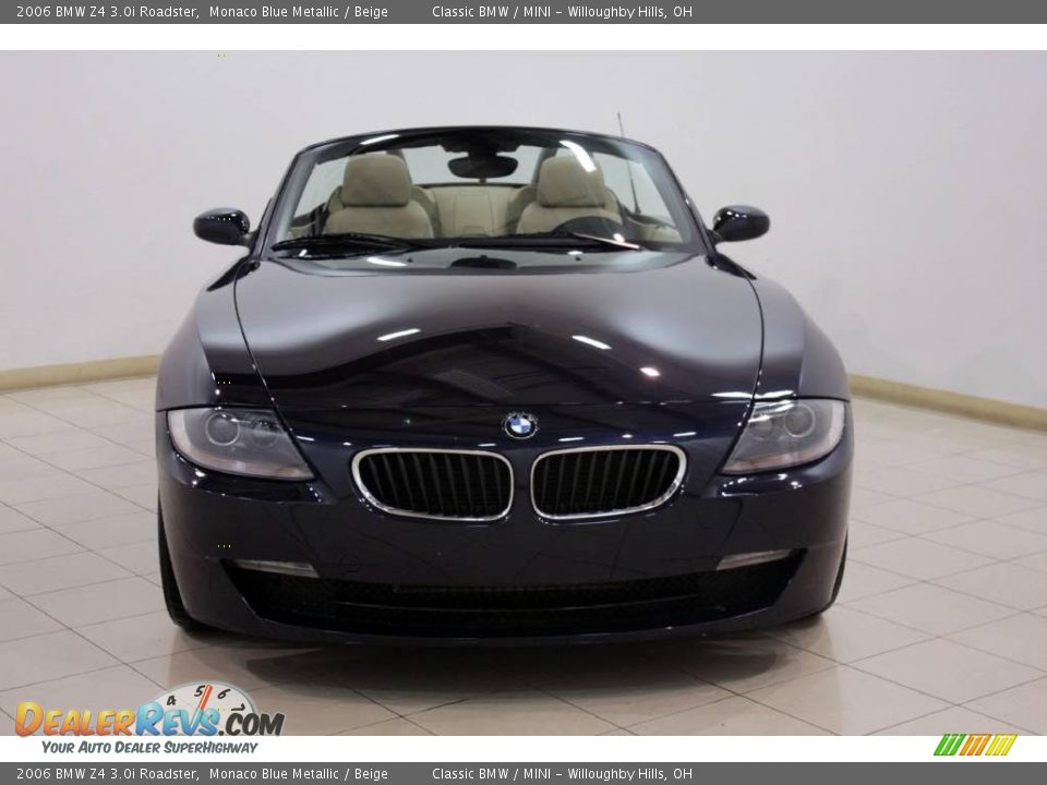 2006 BMW Z4 3.0i Roadster Monaco Blue Metallic / Beige Photo #2