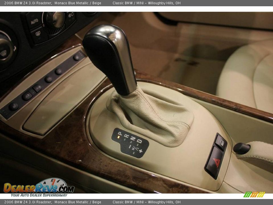 2006 BMW Z4 3.0i Roadster Monaco Blue Metallic / Beige Photo #16