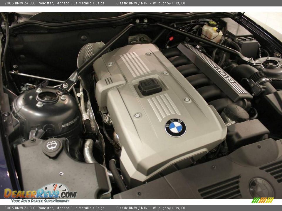 2006 BMW Z4 3.0i Roadster Monaco Blue Metallic / Beige Photo #20