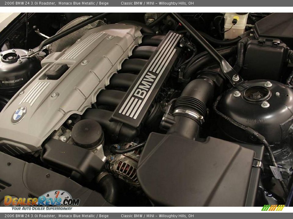 2006 BMW Z4 3.0i Roadster Monaco Blue Metallic / Beige Photo #21