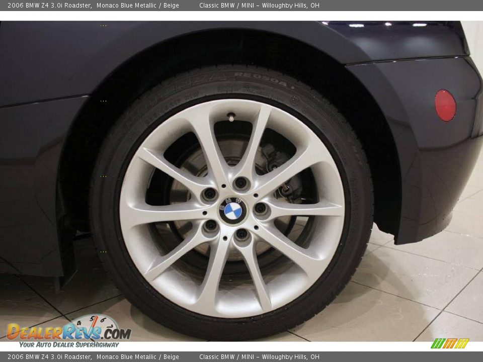 2006 BMW Z4 3.0i Roadster Monaco Blue Metallic / Beige Photo #22