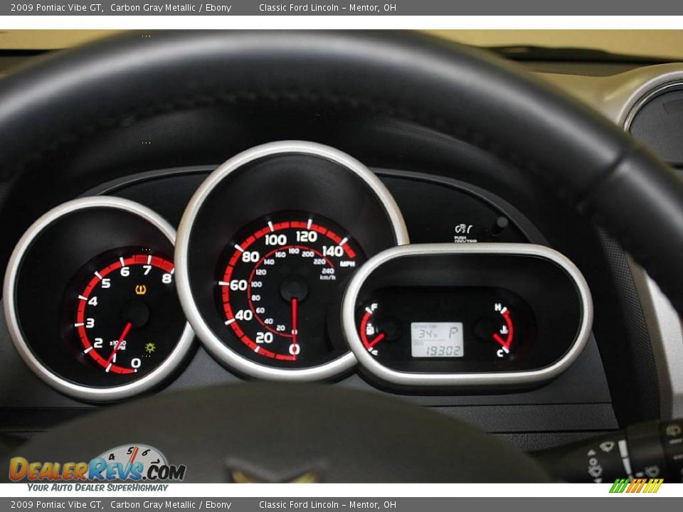 2009 Pontiac Vibe GT Carbon Gray Metallic / Ebony Photo #11