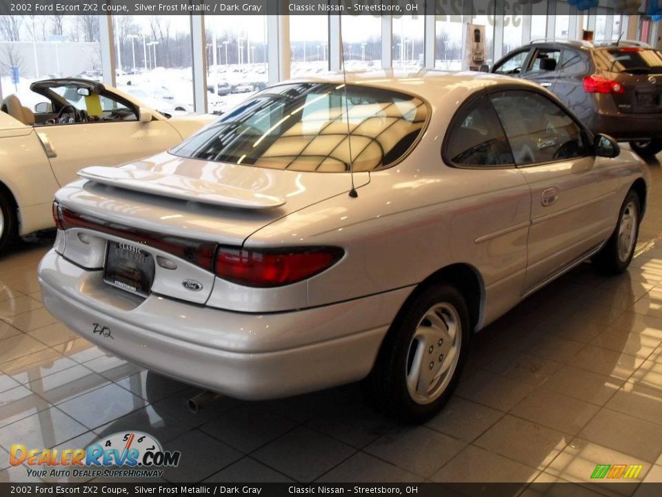 2002 Ford Escort ZX2 Coupe Silver Frost Metallic / Dark Gray Photo #3