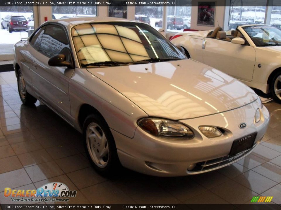 2002 Ford Escort ZX2 Coupe Silver Frost Metallic / Dark Gray Photo #4