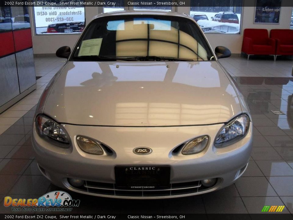 2002 Ford Escort ZX2 Coupe Silver Frost Metallic / Dark Gray Photo #5