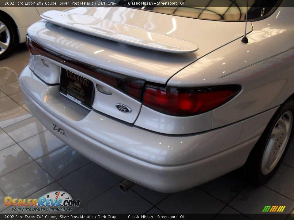 2002 Ford Escort ZX2 Coupe Silver Frost Metallic / Dark Gray Photo #10