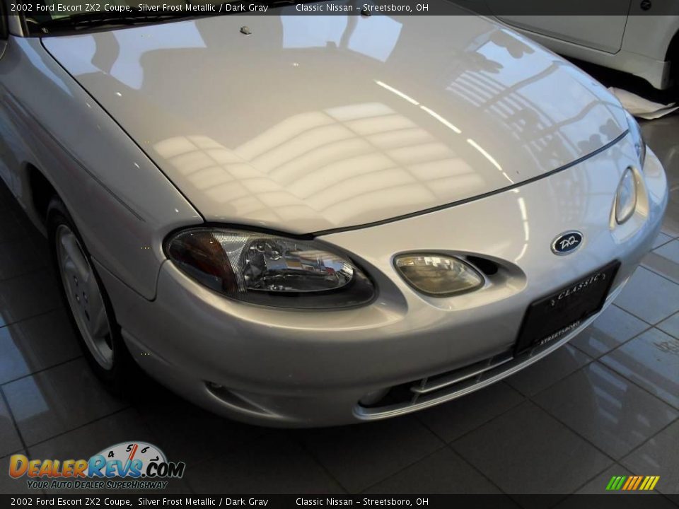 2002 Ford Escort ZX2 Coupe Silver Frost Metallic / Dark Gray Photo #12