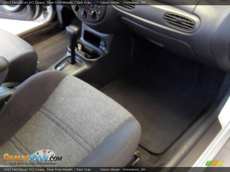 2002 Ford Escort ZX2 Coupe Silver Frost Metallic / Dark Gray Photo #16