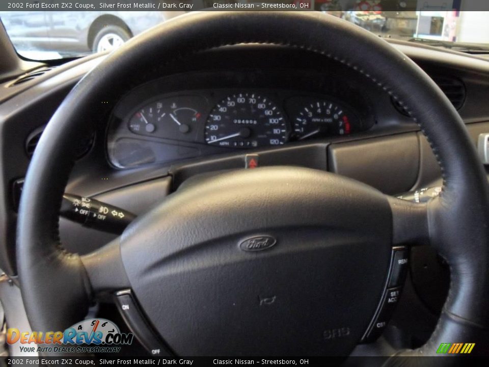 2002 Ford Escort ZX2 Coupe Silver Frost Metallic / Dark Gray Photo #21