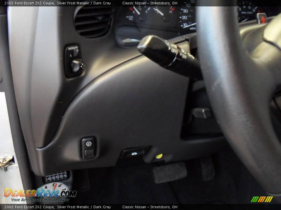 2002 Ford Escort ZX2 Coupe Silver Frost Metallic / Dark Gray Photo #23