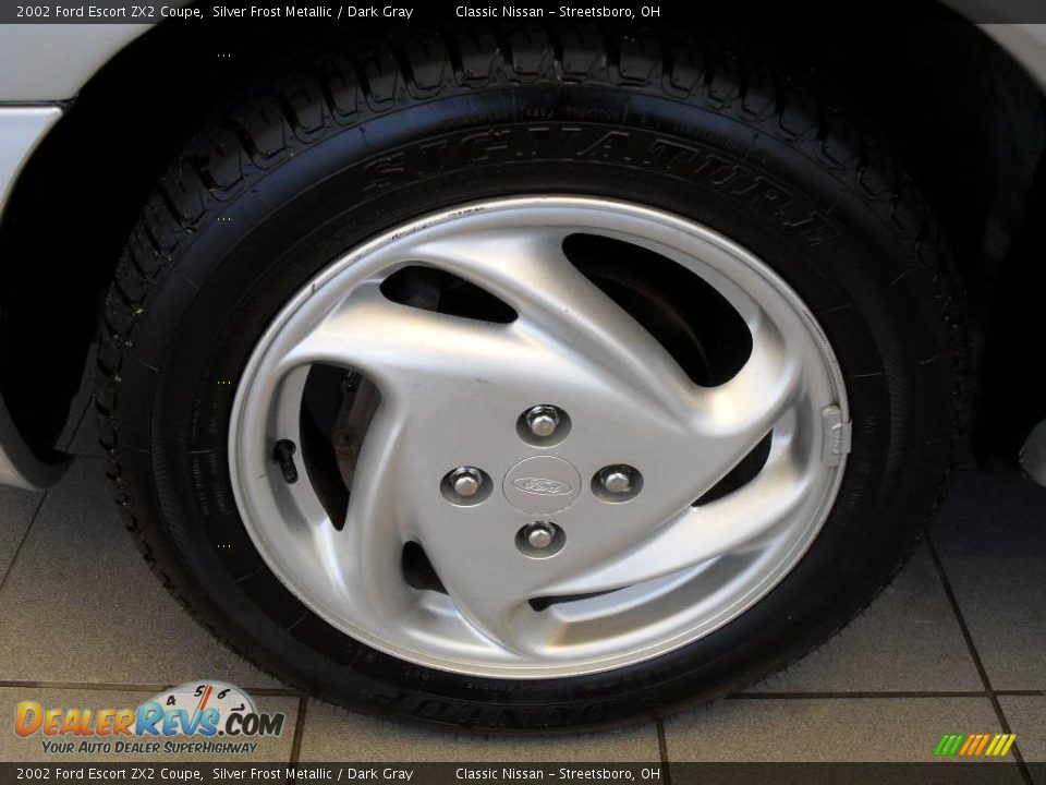 2002 Ford Escort ZX2 Coupe Silver Frost Metallic / Dark Gray Photo #26