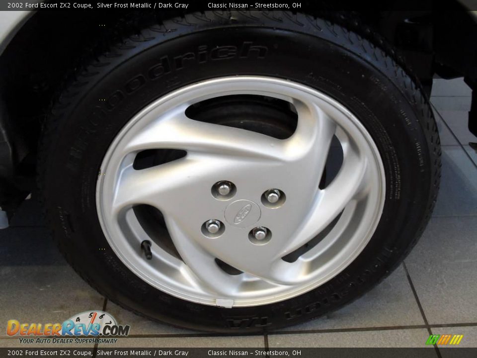 2002 Ford Escort ZX2 Coupe Silver Frost Metallic / Dark Gray Photo #27