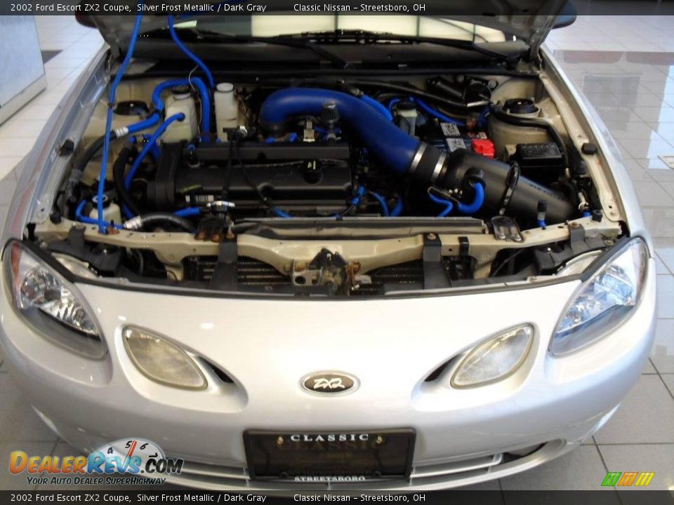 2002 Ford Escort ZX2 Coupe Silver Frost Metallic / Dark Gray Photo #31