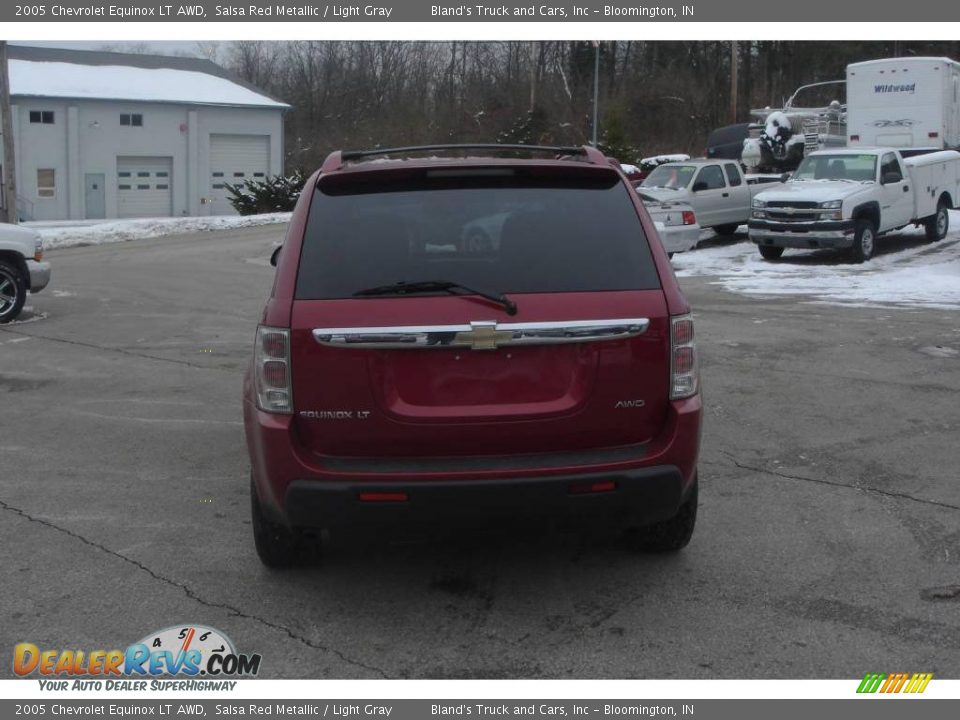 2005 Chevrolet Equinox LT AWD Salsa Red Metallic / Light Gray Photo #4