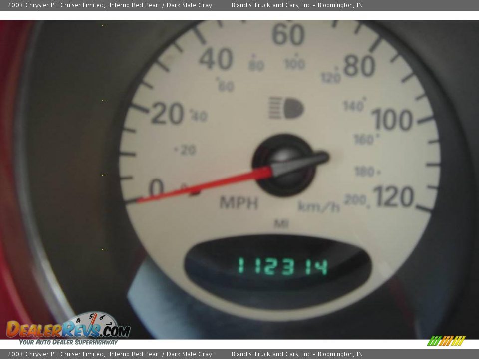 2003 Chrysler PT Cruiser Limited Inferno Red Pearl / Dark Slate Gray Photo #23