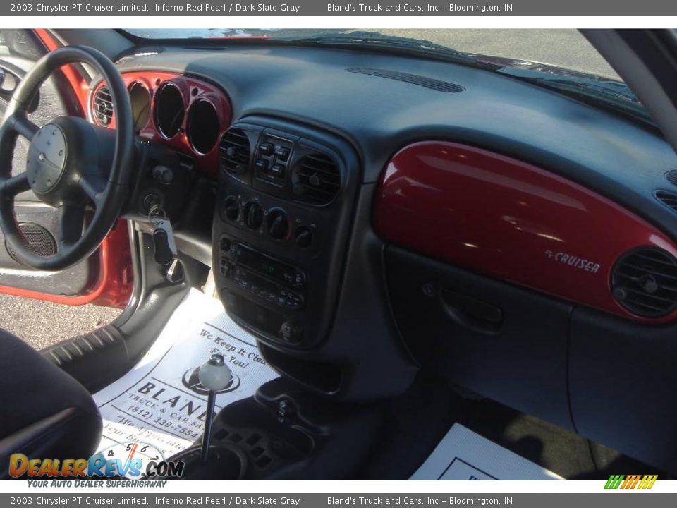 2003 Chrysler PT Cruiser Limited Inferno Red Pearl / Dark Slate Gray Photo #35