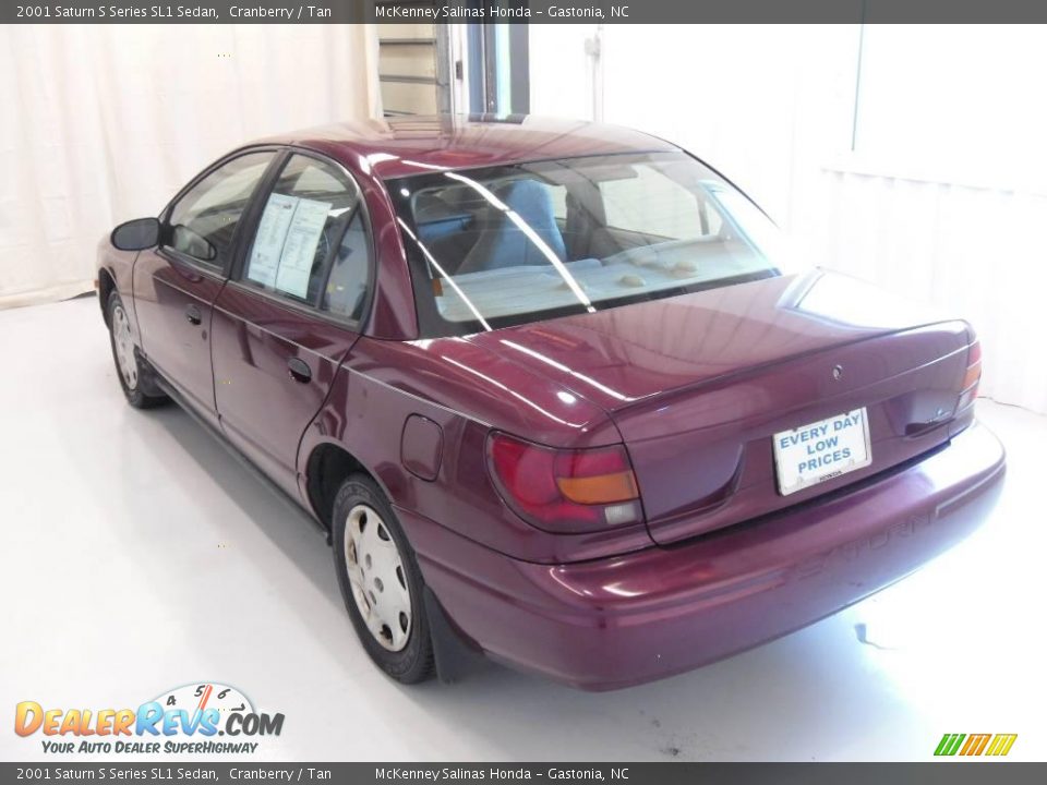 2001 Saturn S Series SL1 Sedan Cranberry / Tan Photo #2