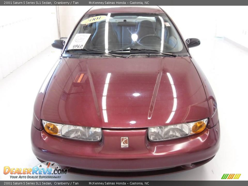 2001 Saturn S Series SL1 Sedan Cranberry / Tan Photo #7