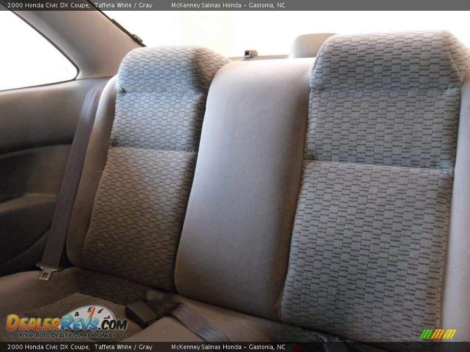 2000 Honda Civic DX Coupe Taffeta White / Gray Photo #11