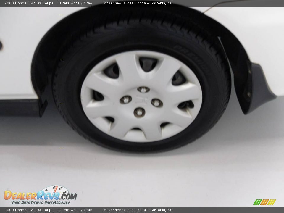 2000 Honda Civic DX Coupe Taffeta White / Gray Photo #15