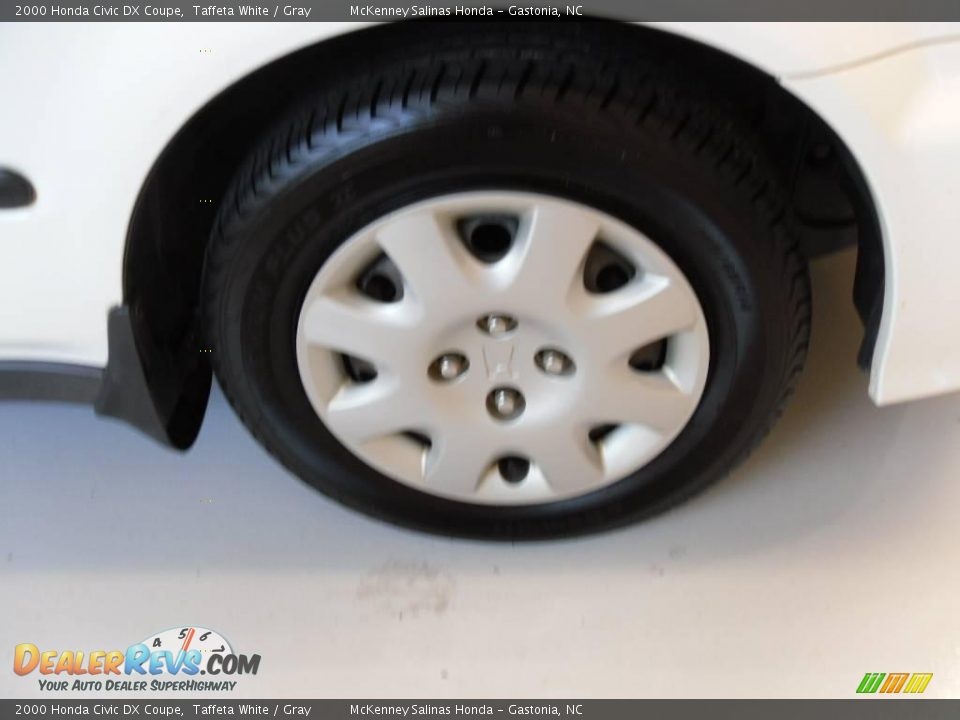 2000 Honda Civic DX Coupe Taffeta White / Gray Photo #21