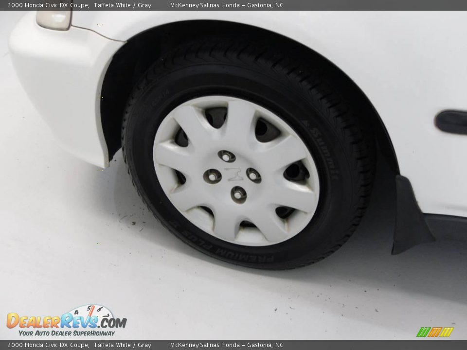 2000 Honda Civic DX Coupe Taffeta White / Gray Photo #25