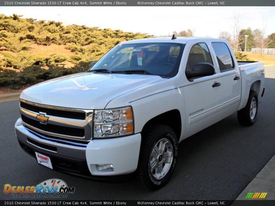 2010 Chevrolet Silverado 1500 LT Crew Cab 4x4 Summit White / Ebony Photo #1