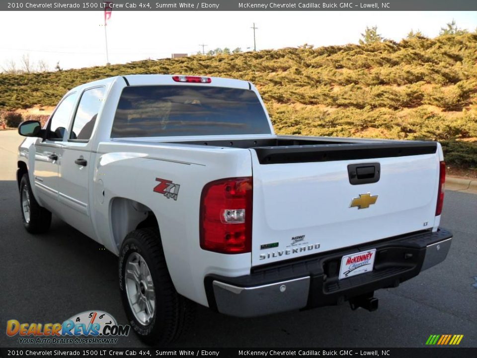 2010 Chevrolet Silverado 1500 LT Crew Cab 4x4 Summit White / Ebony Photo #2