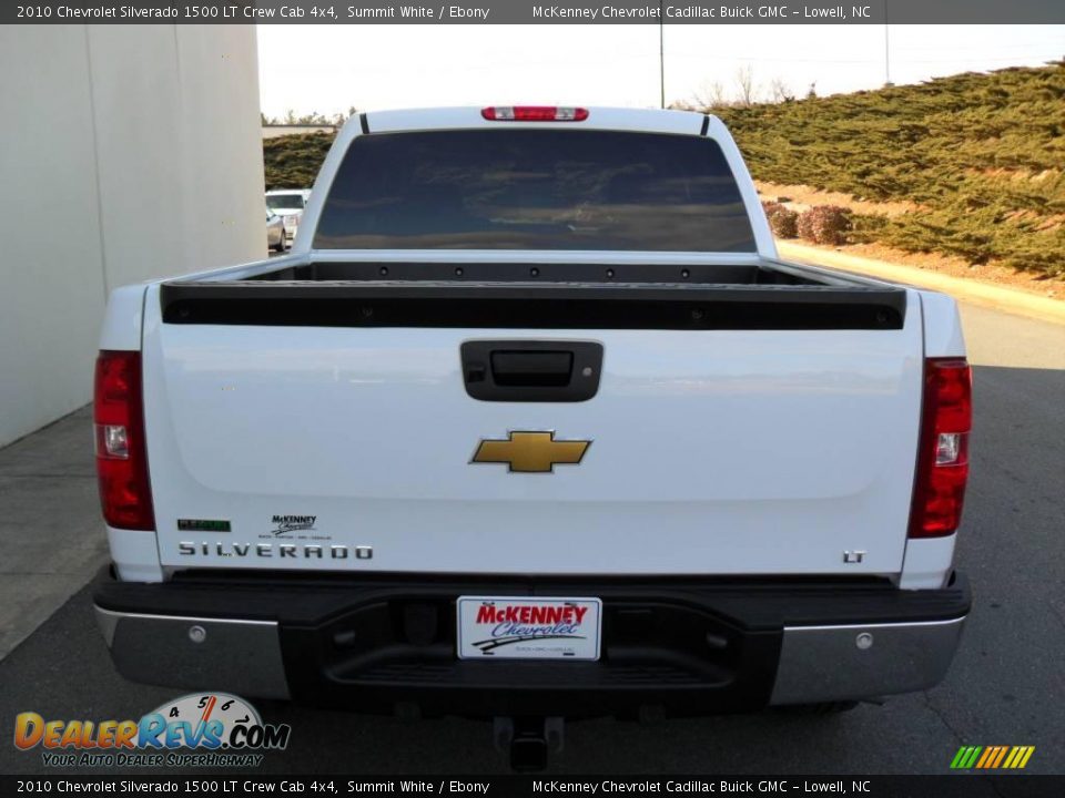 2010 Chevrolet Silverado 1500 LT Crew Cab 4x4 Summit White / Ebony Photo #3