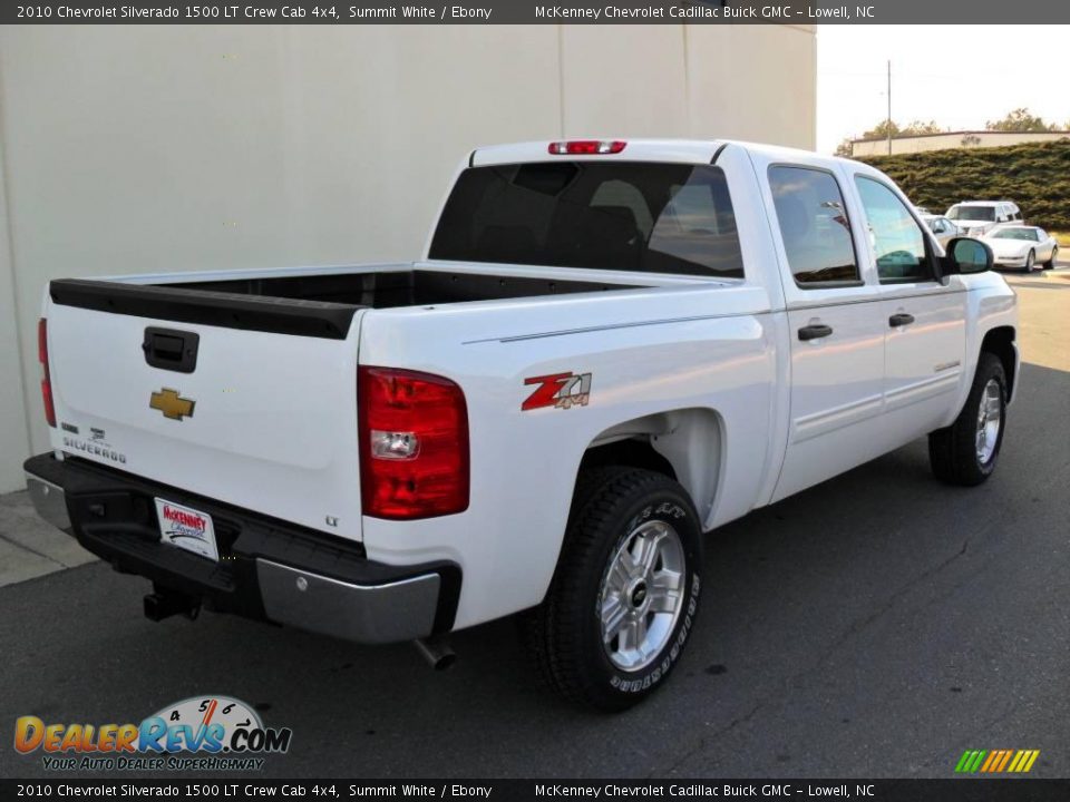 2010 Chevrolet Silverado 1500 LT Crew Cab 4x4 Summit White / Ebony Photo #4