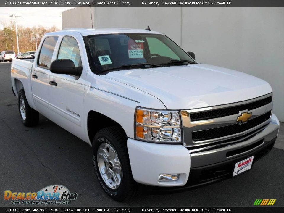 2010 Chevrolet Silverado 1500 LT Crew Cab 4x4 Summit White / Ebony Photo #5