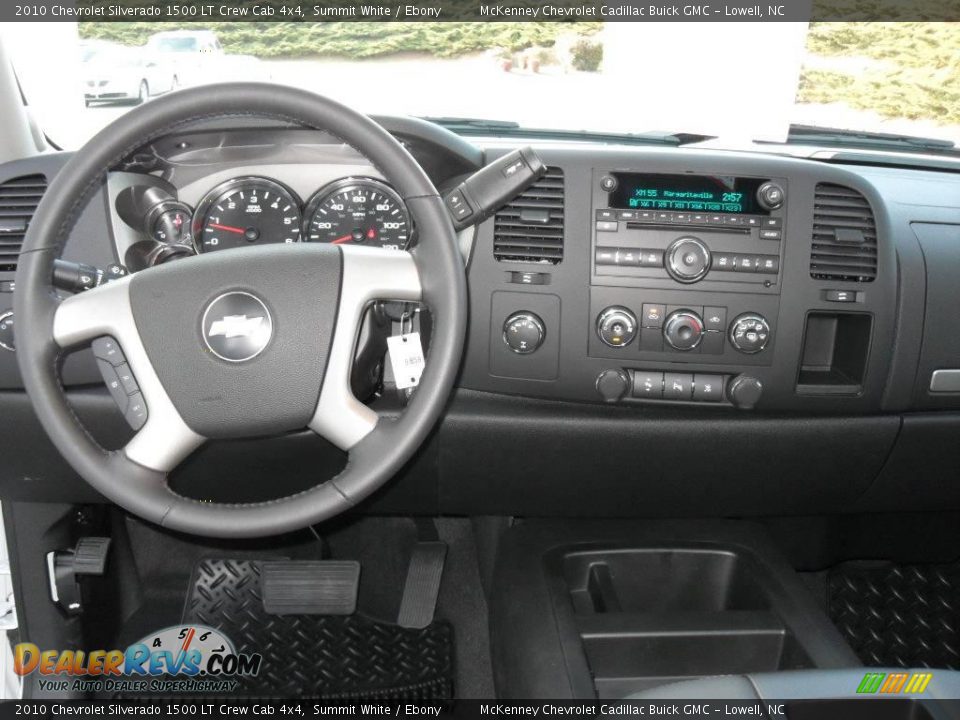 2010 Chevrolet Silverado 1500 LT Crew Cab 4x4 Summit White / Ebony Photo #12