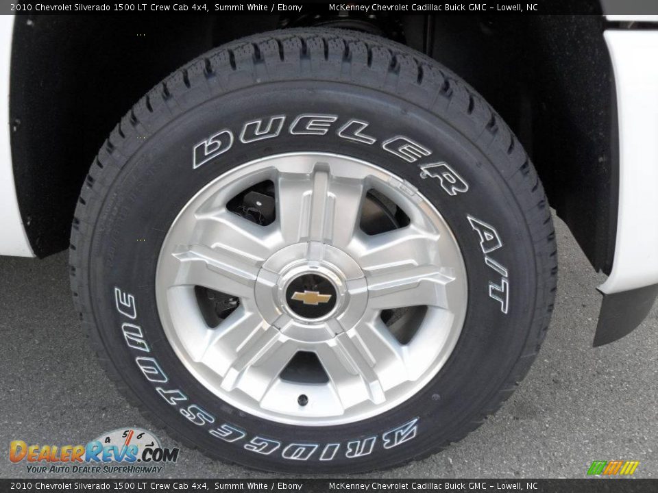 2010 Chevrolet Silverado 1500 LT Crew Cab 4x4 Summit White / Ebony Photo #20