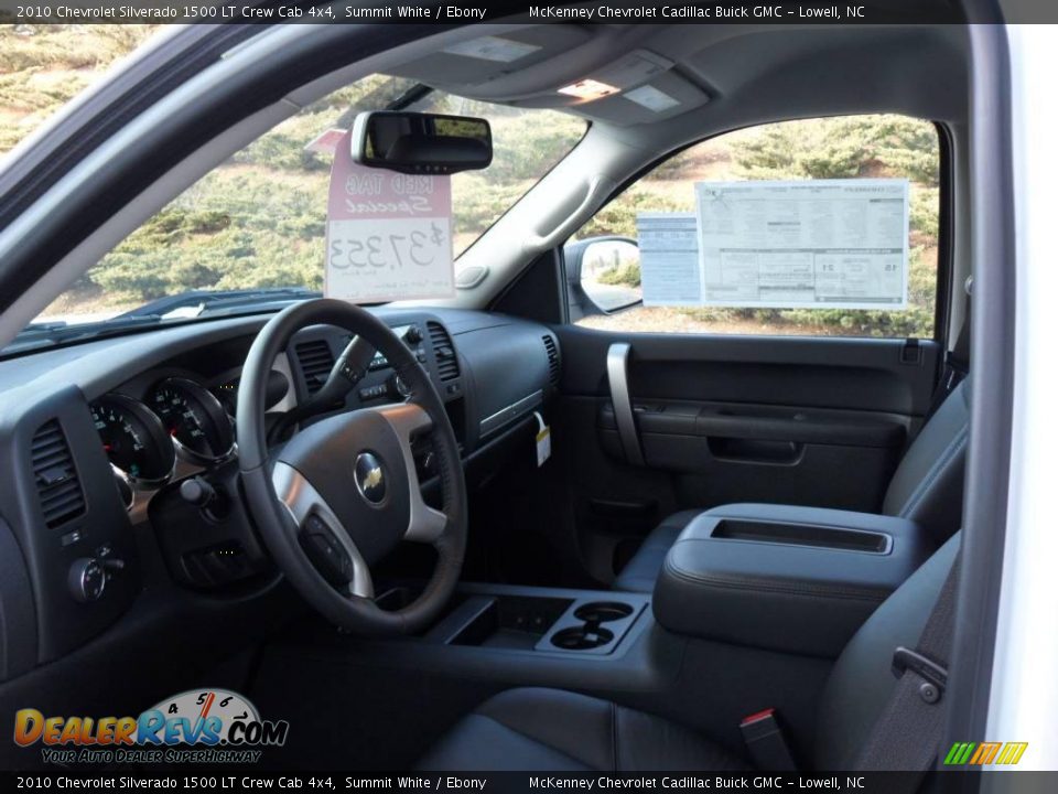 2010 Chevrolet Silverado 1500 LT Crew Cab 4x4 Summit White / Ebony Photo #25
