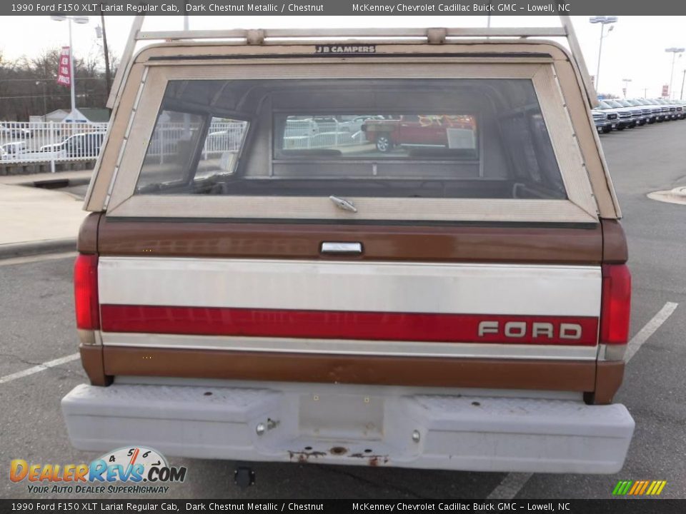 1990 Ford F150 XLT Lariat Regular Cab Dark Chestnut Metallic / Chestnut Photo #3