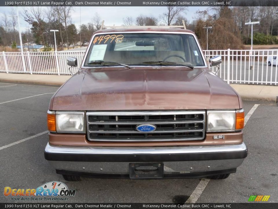 Dark Chestnut Metallic 1990 Ford F150 XLT Lariat Regular Cab Photo #6