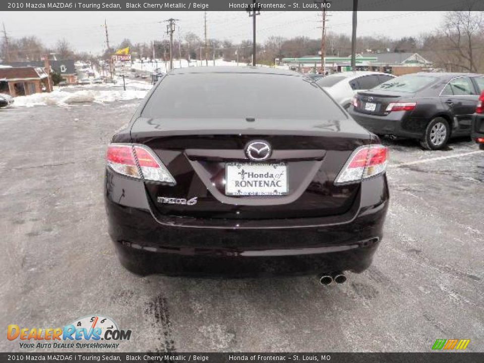 2010 Mazda MAZDA6 i Touring Sedan Black Cherry Metallic / Beige Photo #3