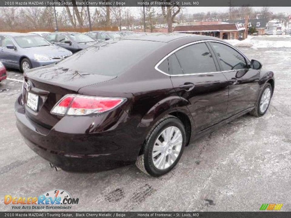 2010 Mazda MAZDA6 i Touring Sedan Black Cherry Metallic / Beige Photo #4