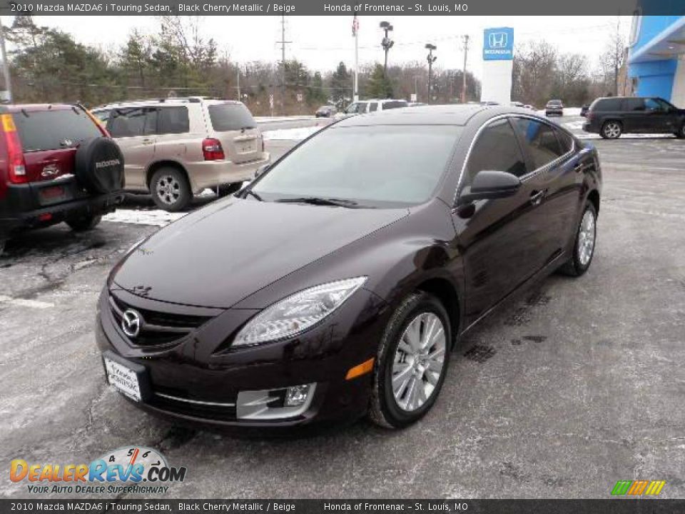 2010 Mazda MAZDA6 i Touring Sedan Black Cherry Metallic / Beige Photo #8