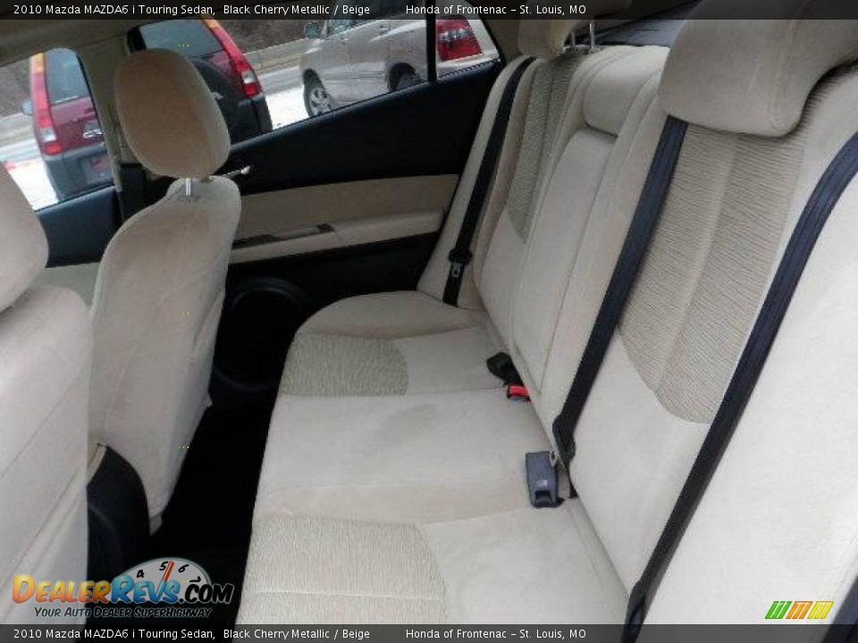 2010 Mazda MAZDA6 i Touring Sedan Black Cherry Metallic / Beige Photo #11
