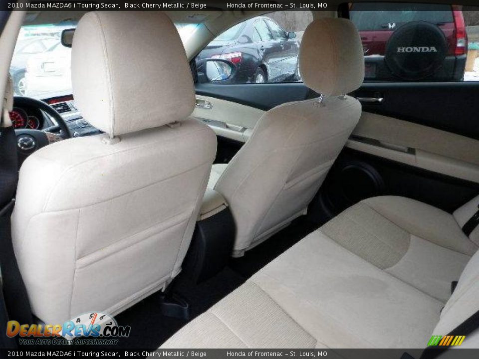 2010 Mazda MAZDA6 i Touring Sedan Black Cherry Metallic / Beige Photo #12