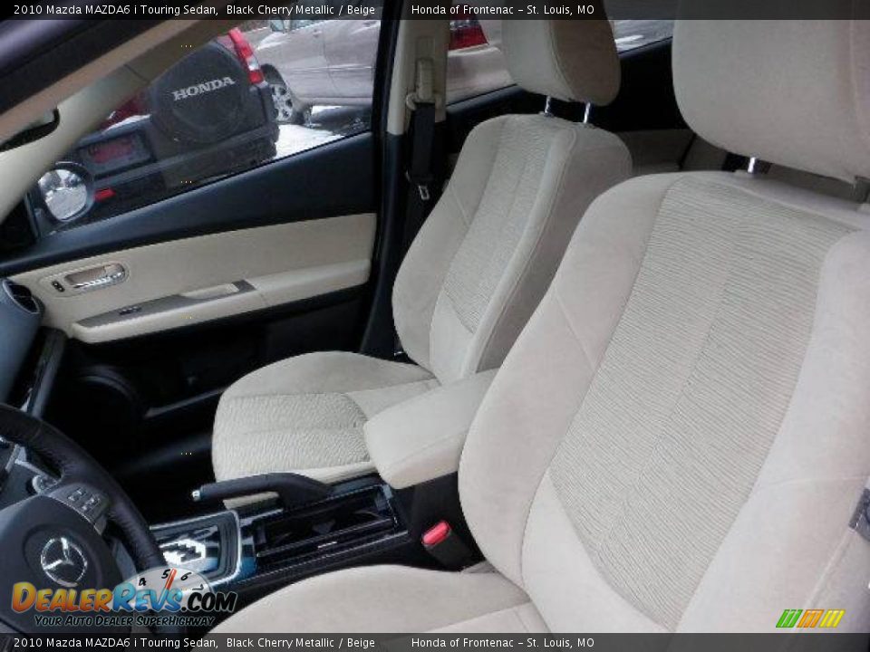 2010 Mazda MAZDA6 i Touring Sedan Black Cherry Metallic / Beige Photo #17